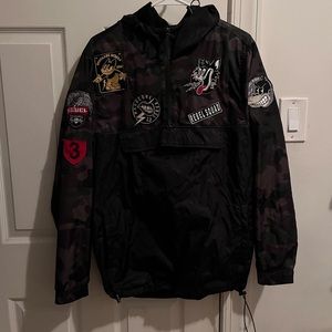 Rebel Minds Windbreaker Pullover Jacket